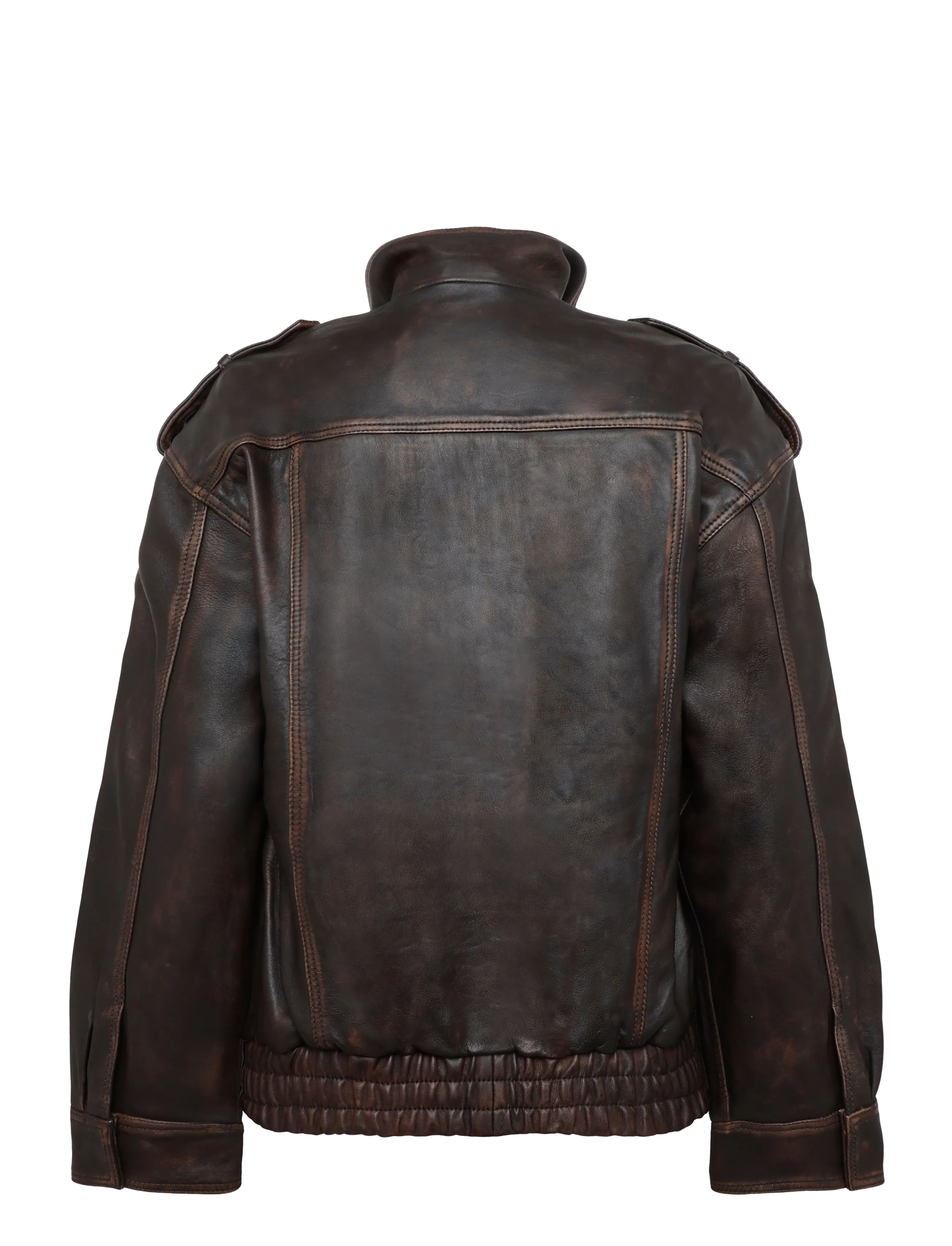 Twist & Tango - Thalia Leather Jacket - leather jackets - vintage brown - 2
