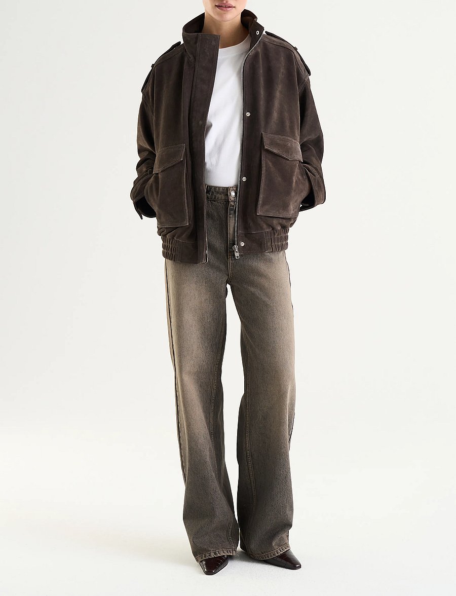 Twist & Tango - Thalia Leather Jacket - leather jackets - vintage brown - 0