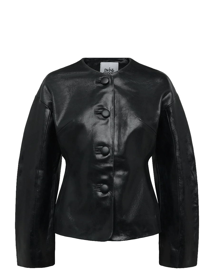 Twist & Tango - Avelie Leather Jacket - leather jackets - black - 1