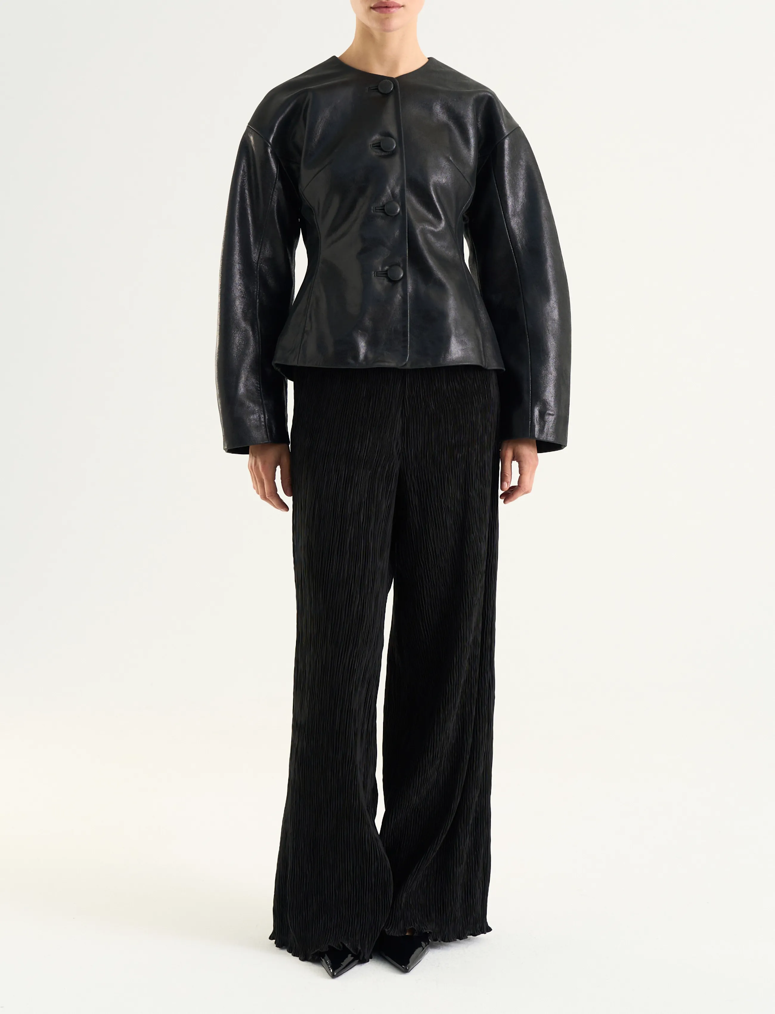 Twist & Tango Avelie Leather Jacket - Clothing - BLACK / black