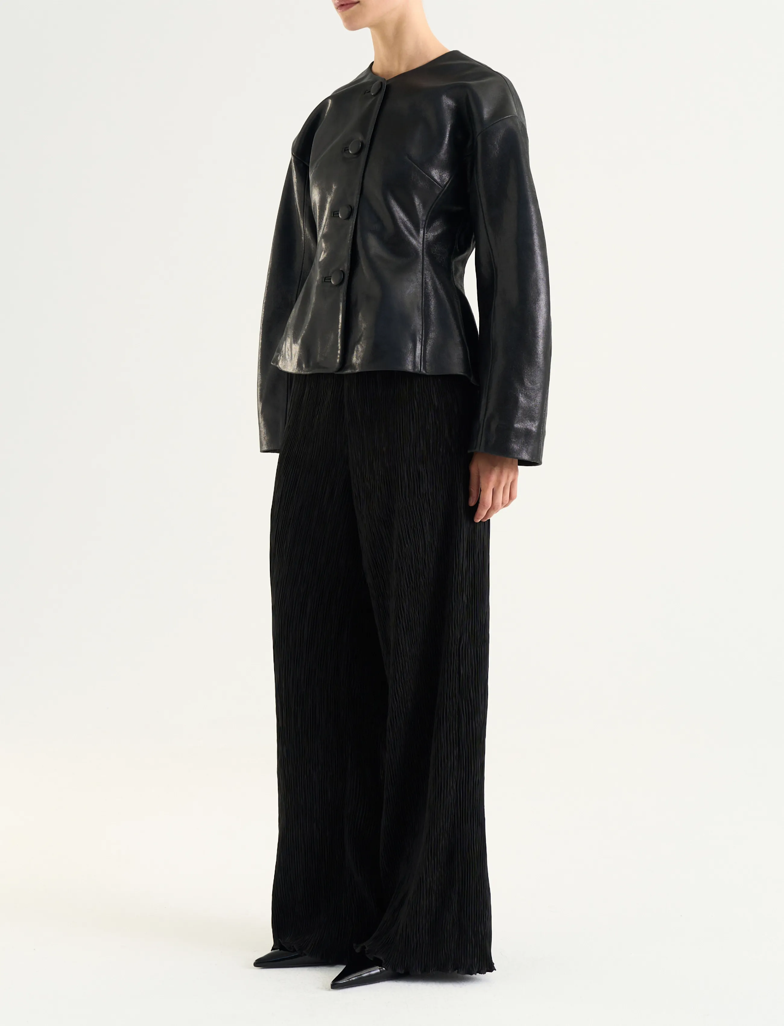 Twist & Tango - Avelie Leather Jacket - leather jackets - black - 3