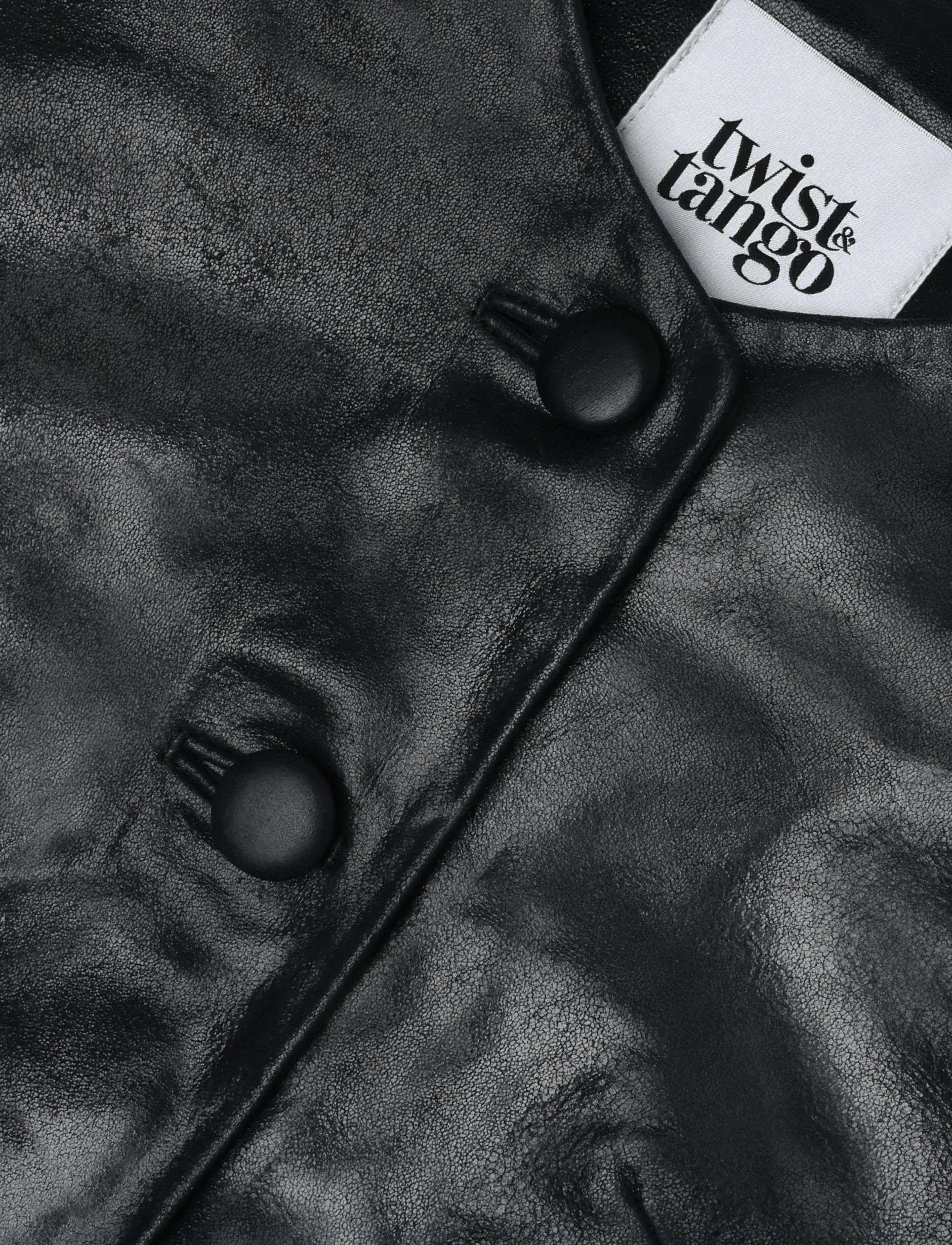 Twist & Tango - Avelie Leather Jacket - leather jackets - black - 5