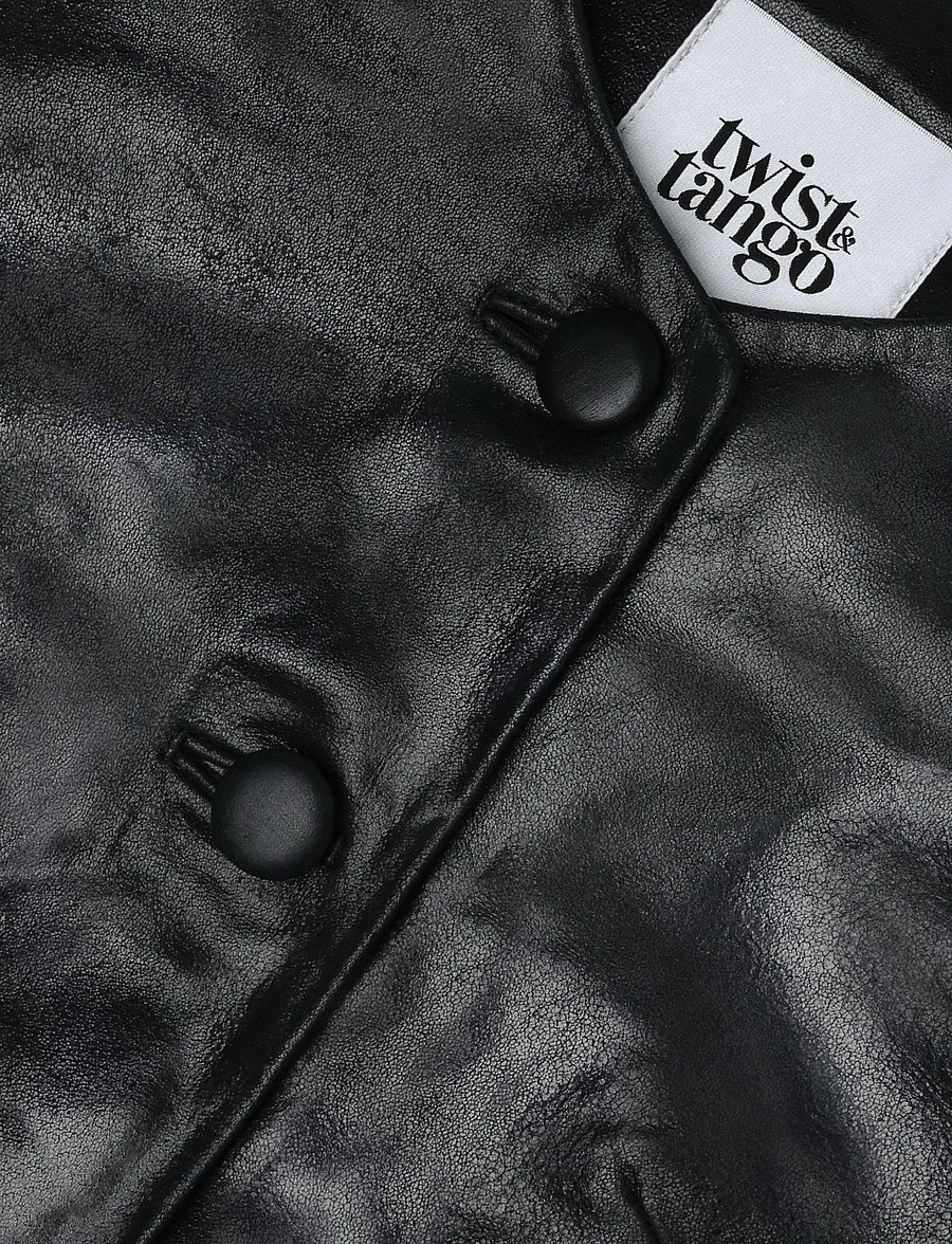 Twist & Tango - Avelie Leather Jacket - leather jackets - black - 5