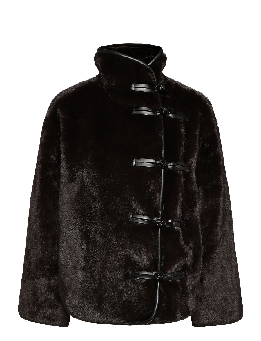 Twist & Tango - Zelie Faux Fur Jacket - faux fur jakker - mocha brown - 0