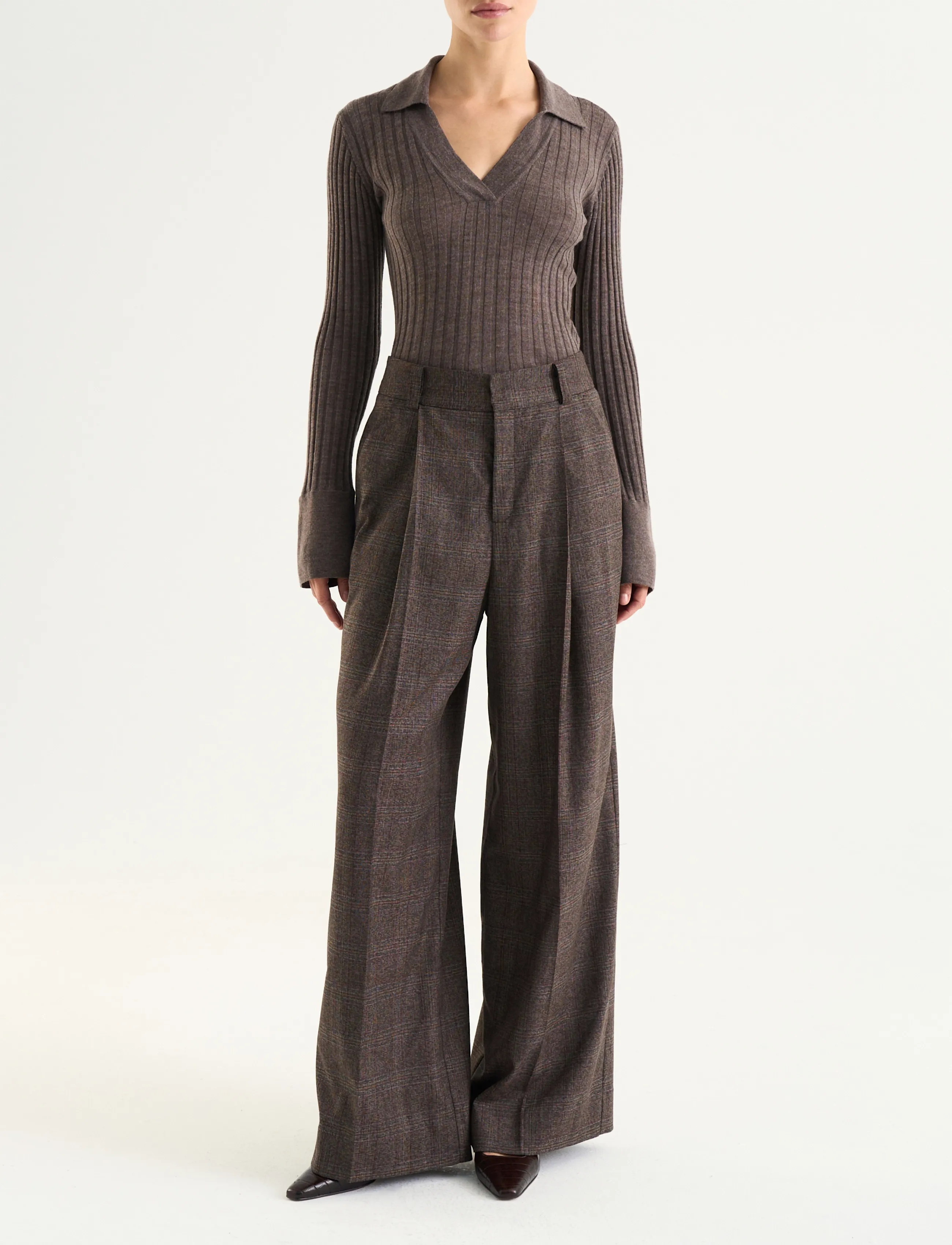 Twist & Tango Maelle Trousers - Popular brands - BROWN CHECK / brown