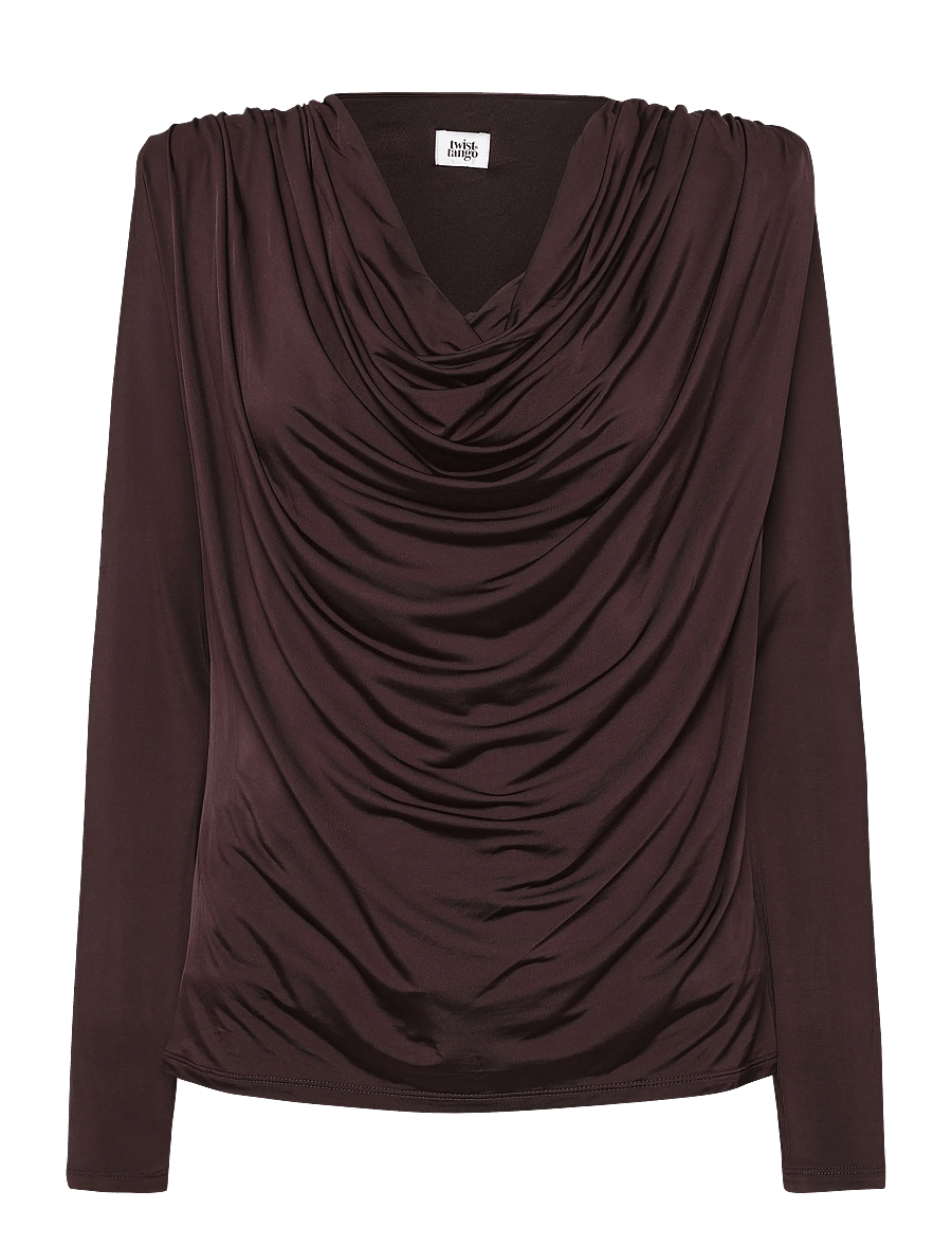 Twist & Tango - Lume Top - pikkade varrukatega pluusid - chocolate plum - 0