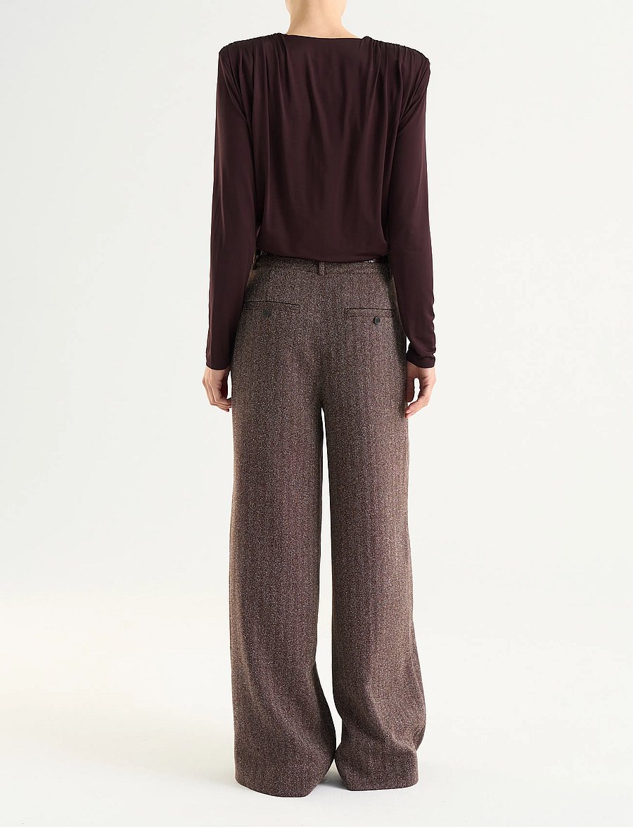 Twist & Tango - Lume Top - pikkade varrukatega pluusid - chocolate plum - 2