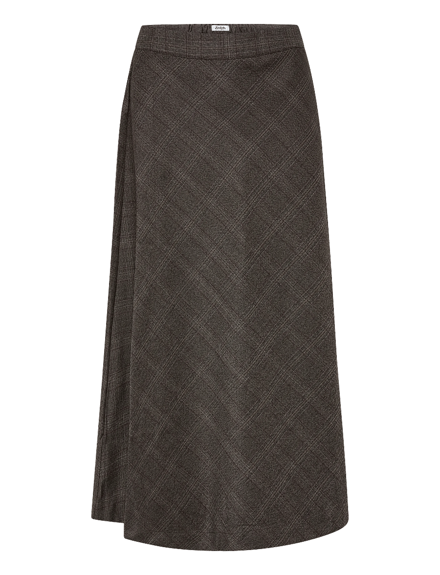 Twist & Tango - Corey Skirt - midi skirts - brown check - 0