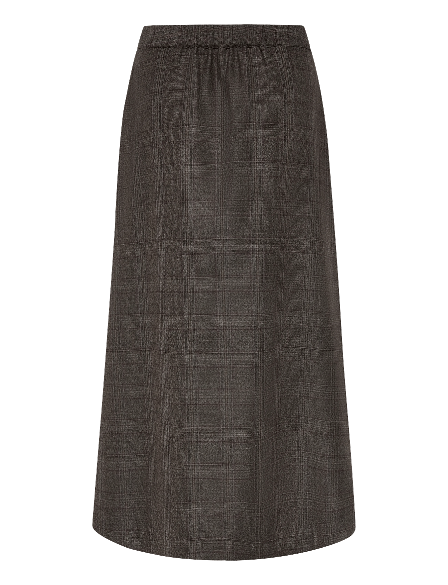 Twist & Tango - Corey Skirt - midi skirts - brown check - 1