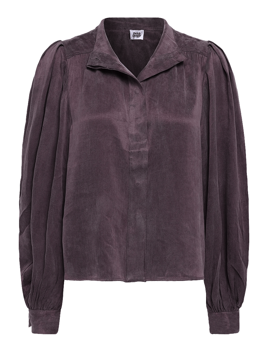 Twist & Tango - Sancia Blouse - långärmade blusar - mocha brown - 1