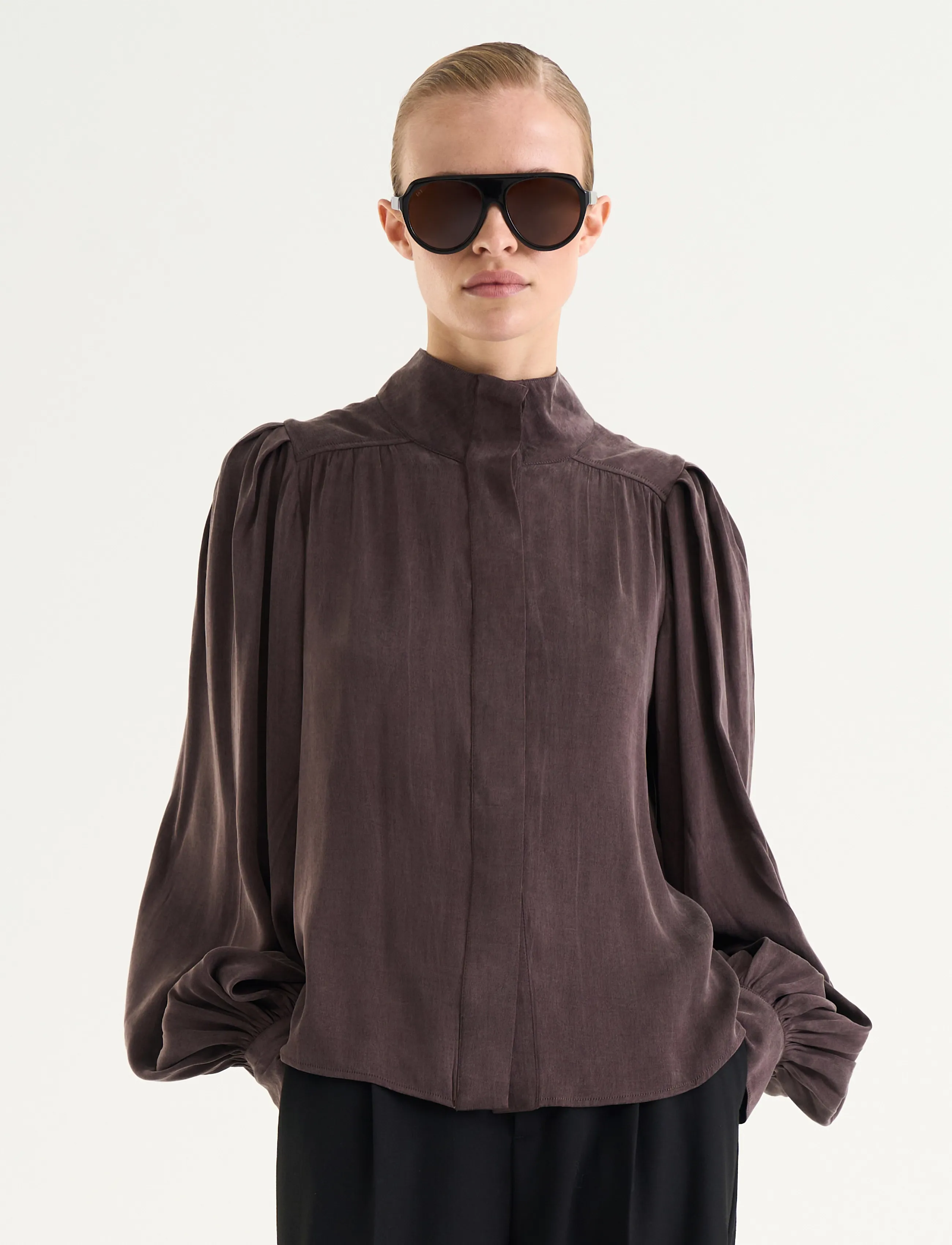 Twist & Tango - Sancia Blouse - mocha brown - 3