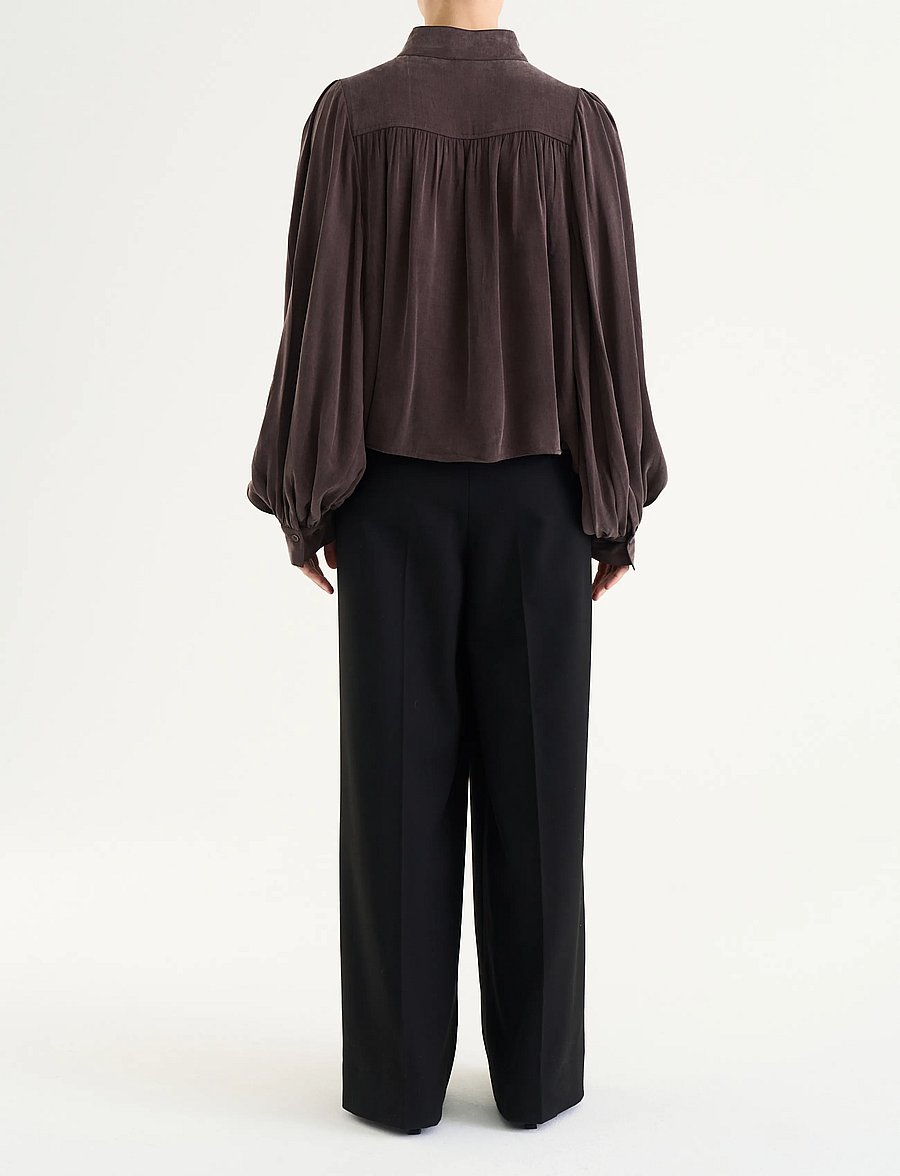 Twist & Tango - Sancia Blouse - långärmade blusar - mocha brown - 4