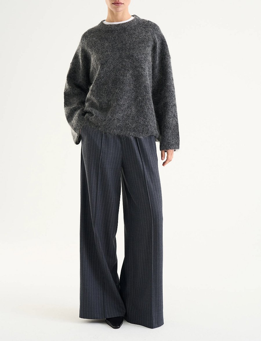 Twist & Tango - Mireya Knitted Sweater - kampsunid - dk grey mÉlange - 0