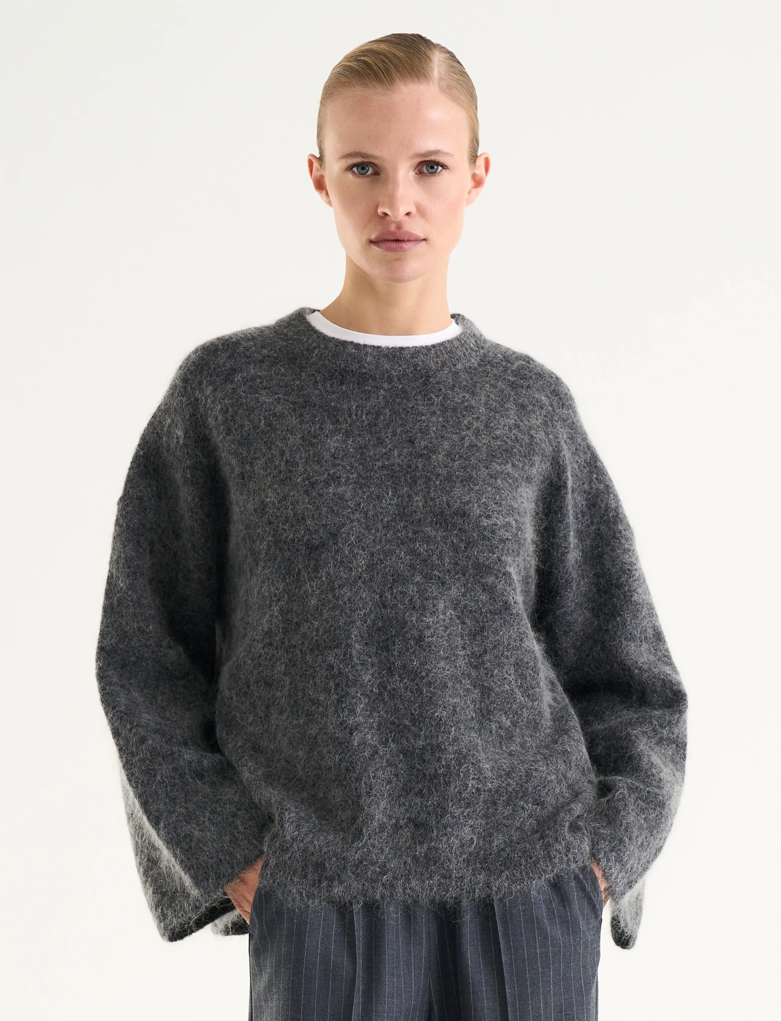 Twist & Tango - Mireya Knitted Sweater - kampsunid - dk grey mÉlange - 3
