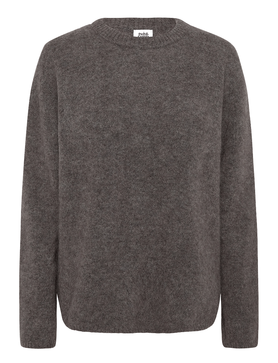 Twist & Tango - Mireya Knitted Sweater - stickade tröjor - dk taupe - 1