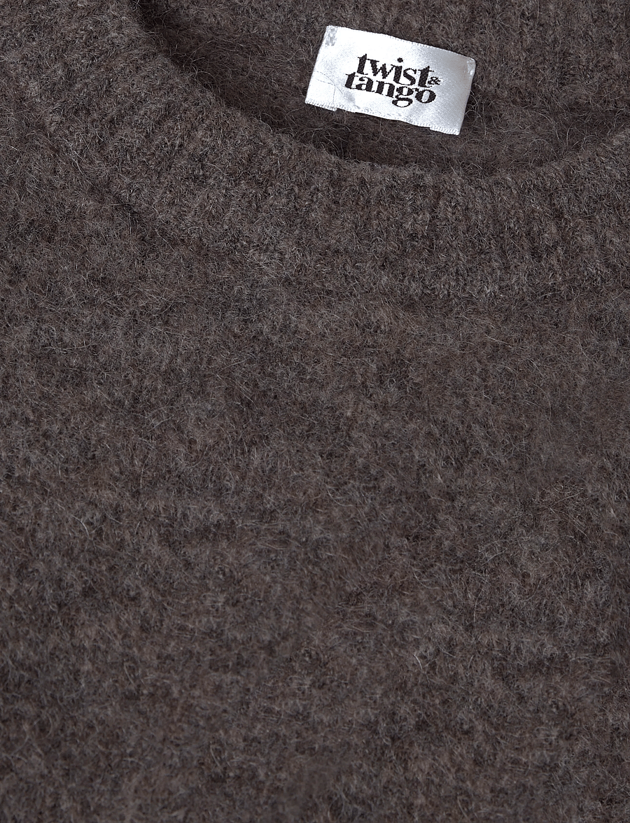 Twist & Tango - Mireya Knitted Sweater - stickade tröjor - dk taupe - 5