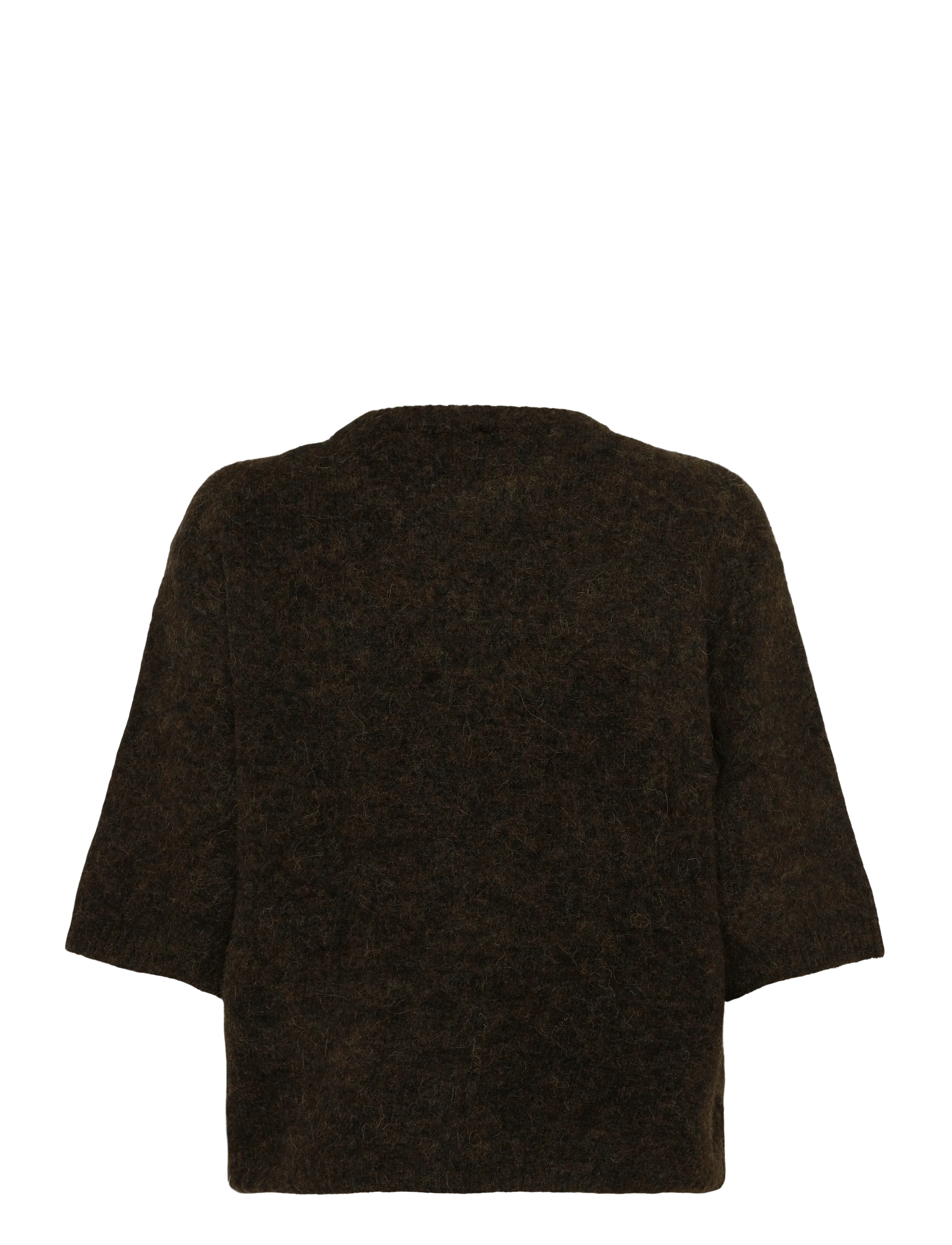 Twist & Tango - Madina Short Sleeve Knit - striktrøjer - dk olive - 2