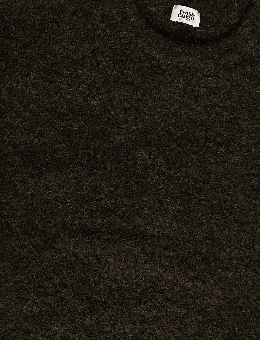 Twist & Tango - Madina Short Sleeve Knit - striktrøjer - dk olive - 5