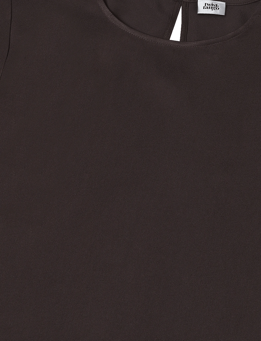 Twist & Tango - Leonie Satin Tee - mocha brown - 5