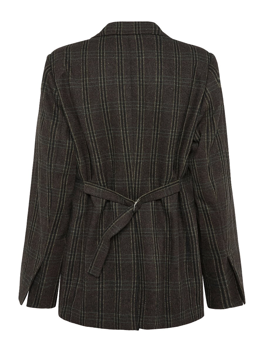 Twist & Tango - Adira Blazer - Üherealised pintsakud - brown check - 1
