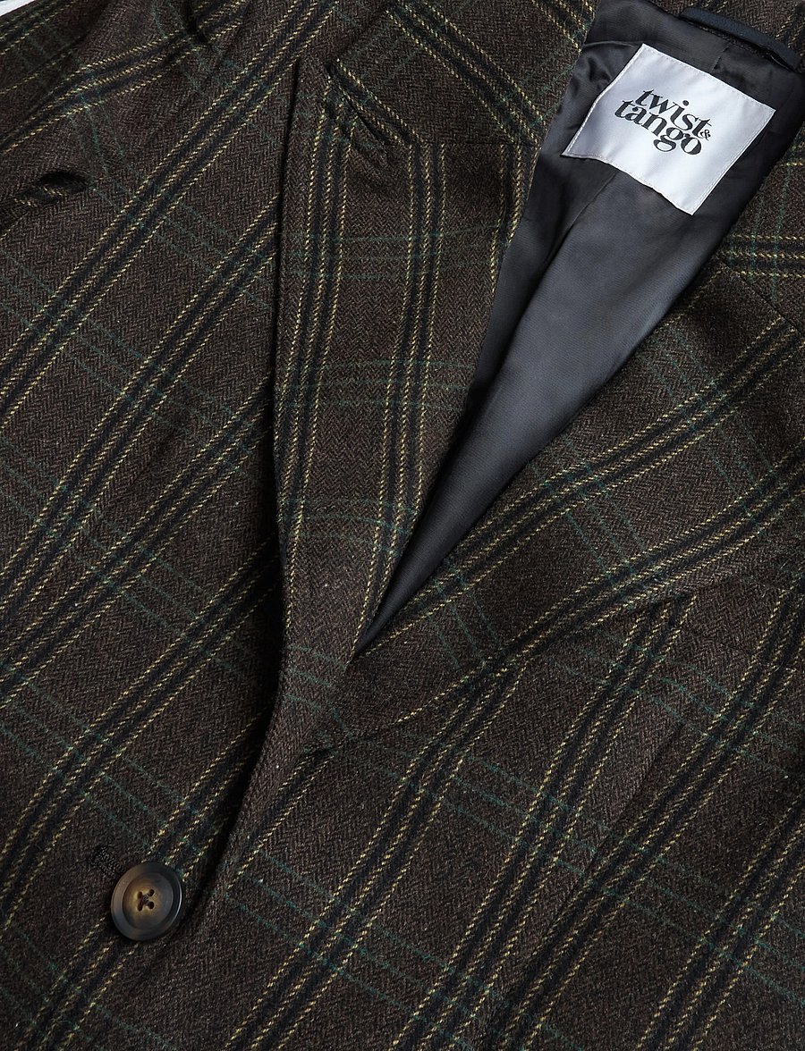Twist & Tango - Adira Blazer - Üherealised pintsakud - brown check - 3