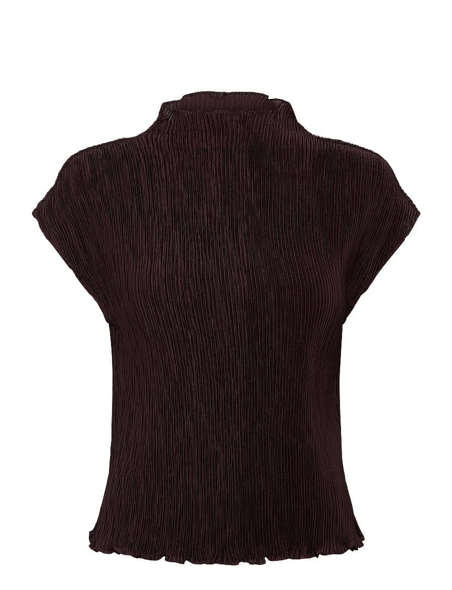 Twist & Tango - Wren Top - kortærmede bluser - chocolate plum - 0