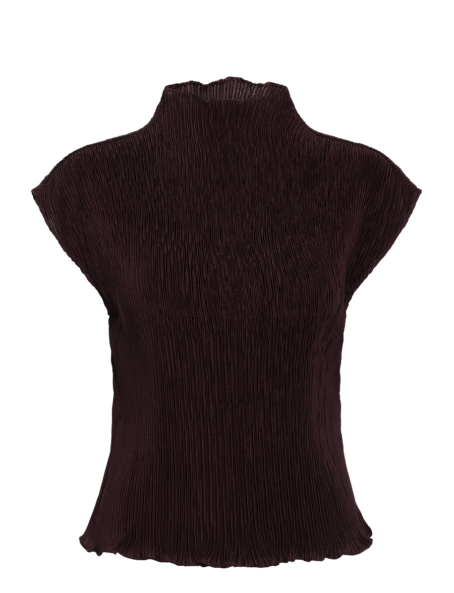 Twist & Tango - Wren Top - lühikeste varrukatega pluusid - chocolate plum - 0