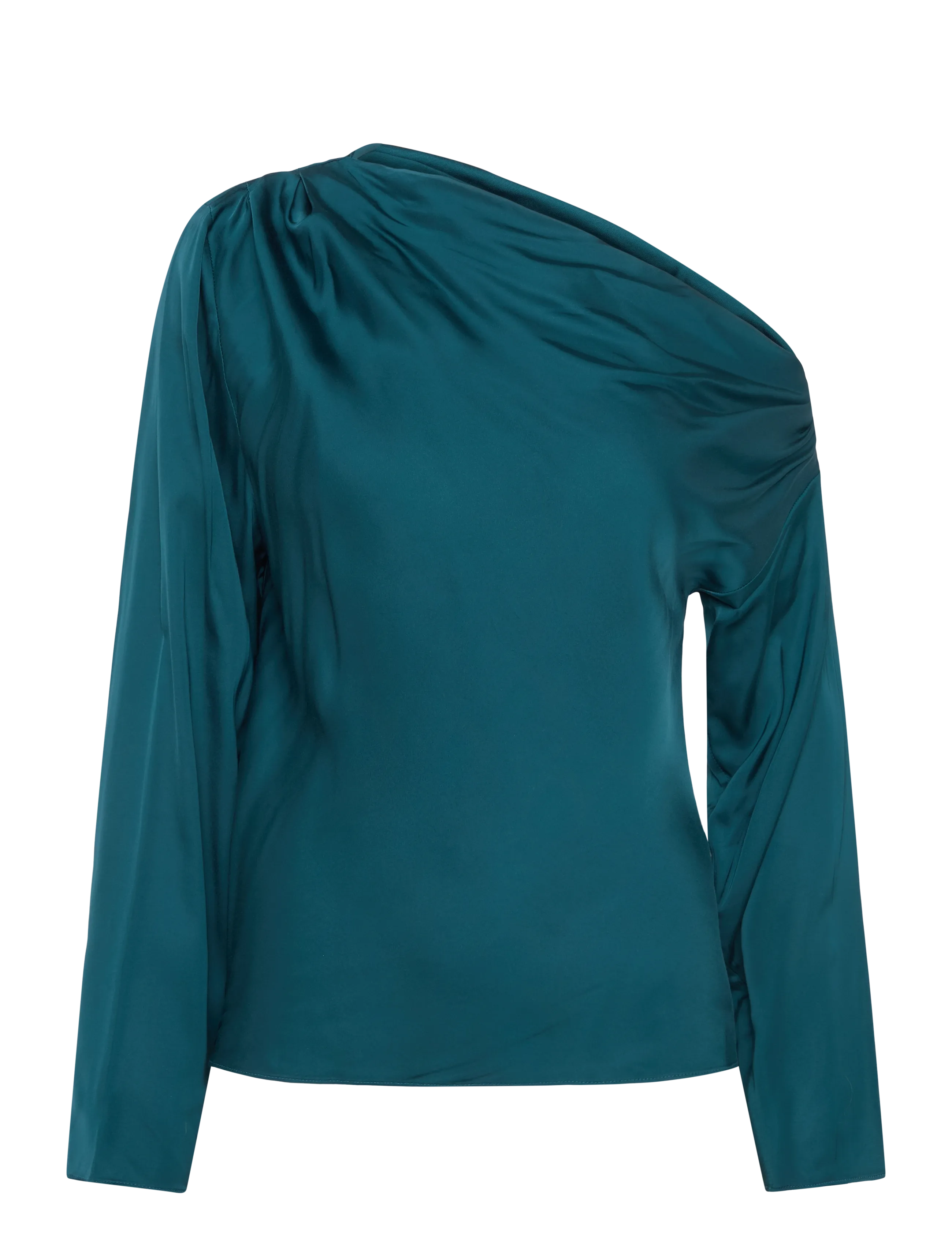 Twist & Tango - Victoria Satin Blouse - pikkade varrukatega pluusid - deep teal - 1
