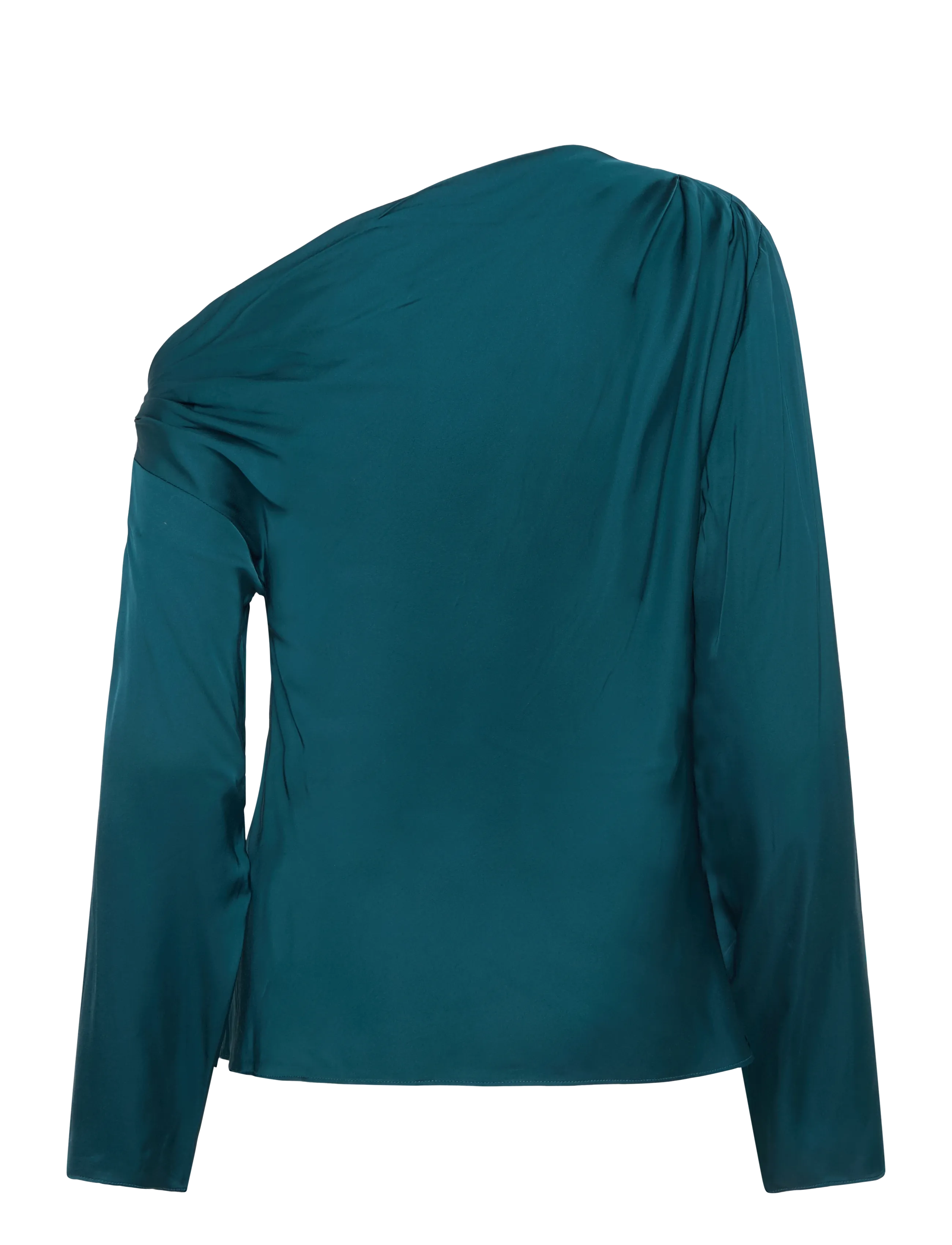 Twist & Tango - Victoria Satin Blouse - pikkade varrukatega pluusid - deep teal - 2