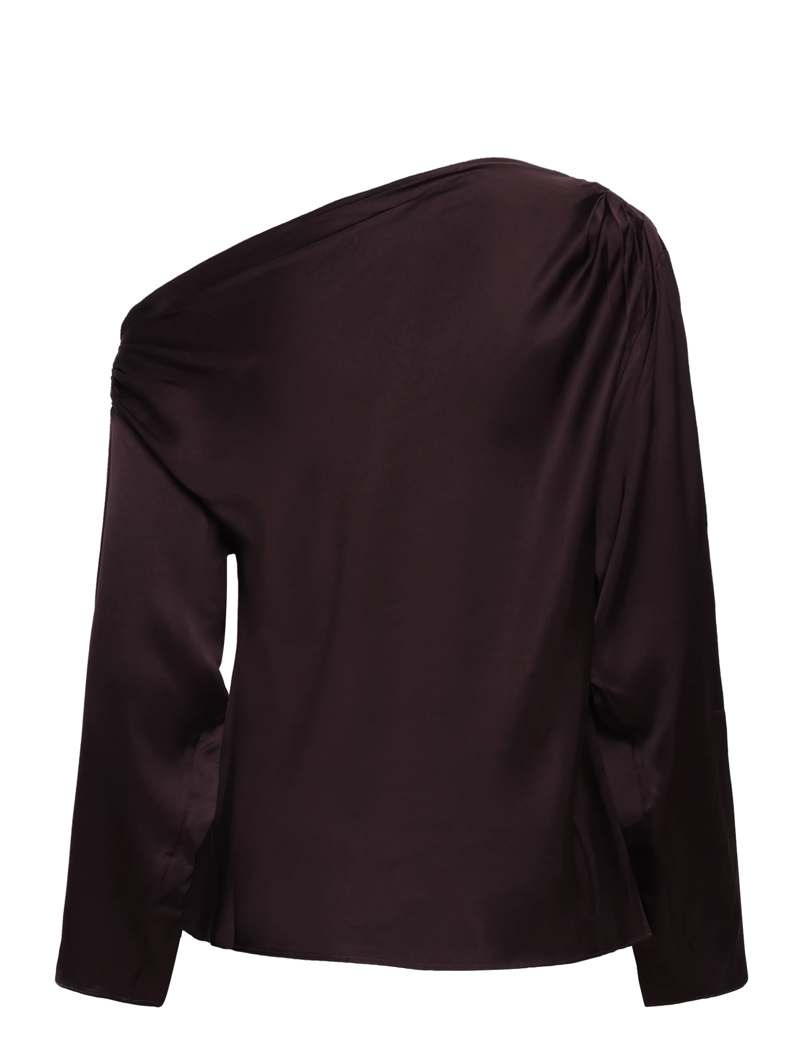 Twist & Tango - Victoria Satin Blouse - langærmede bluser - mocha brown - 2
