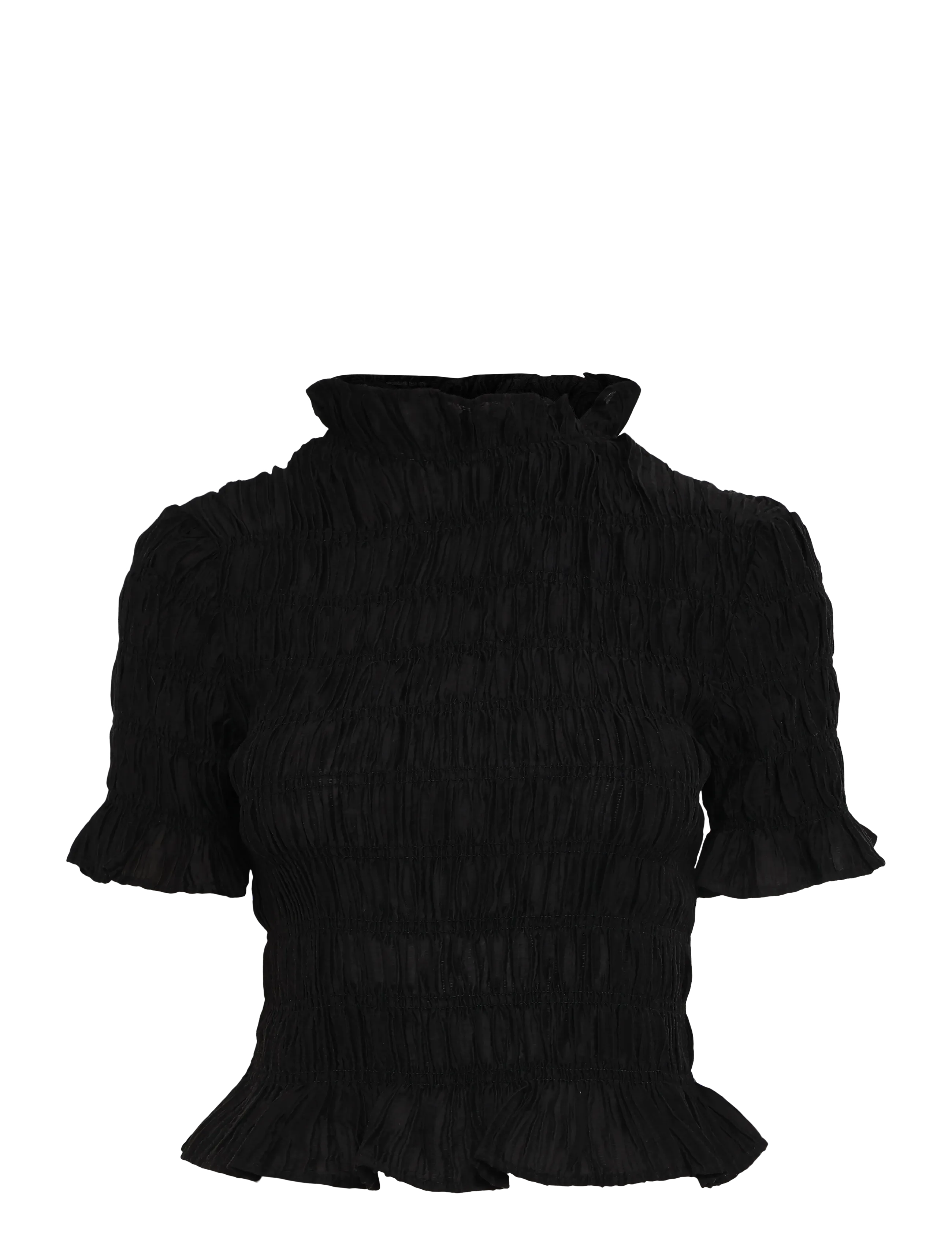 Twist & Tango Myra Smocked Top - Kläder - BLACK / black