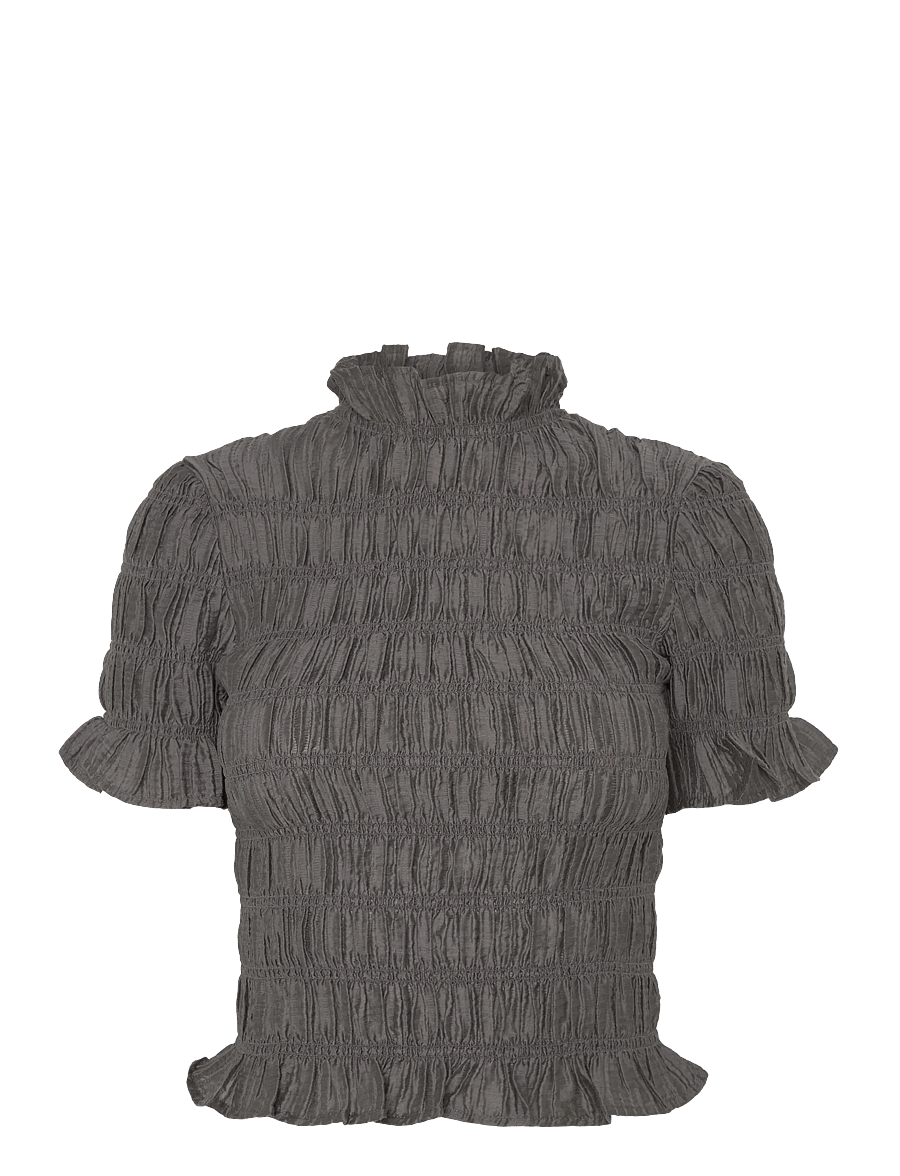 Twist & Tango - Myra Smocked Top - t-särgid - dk taupe - 1