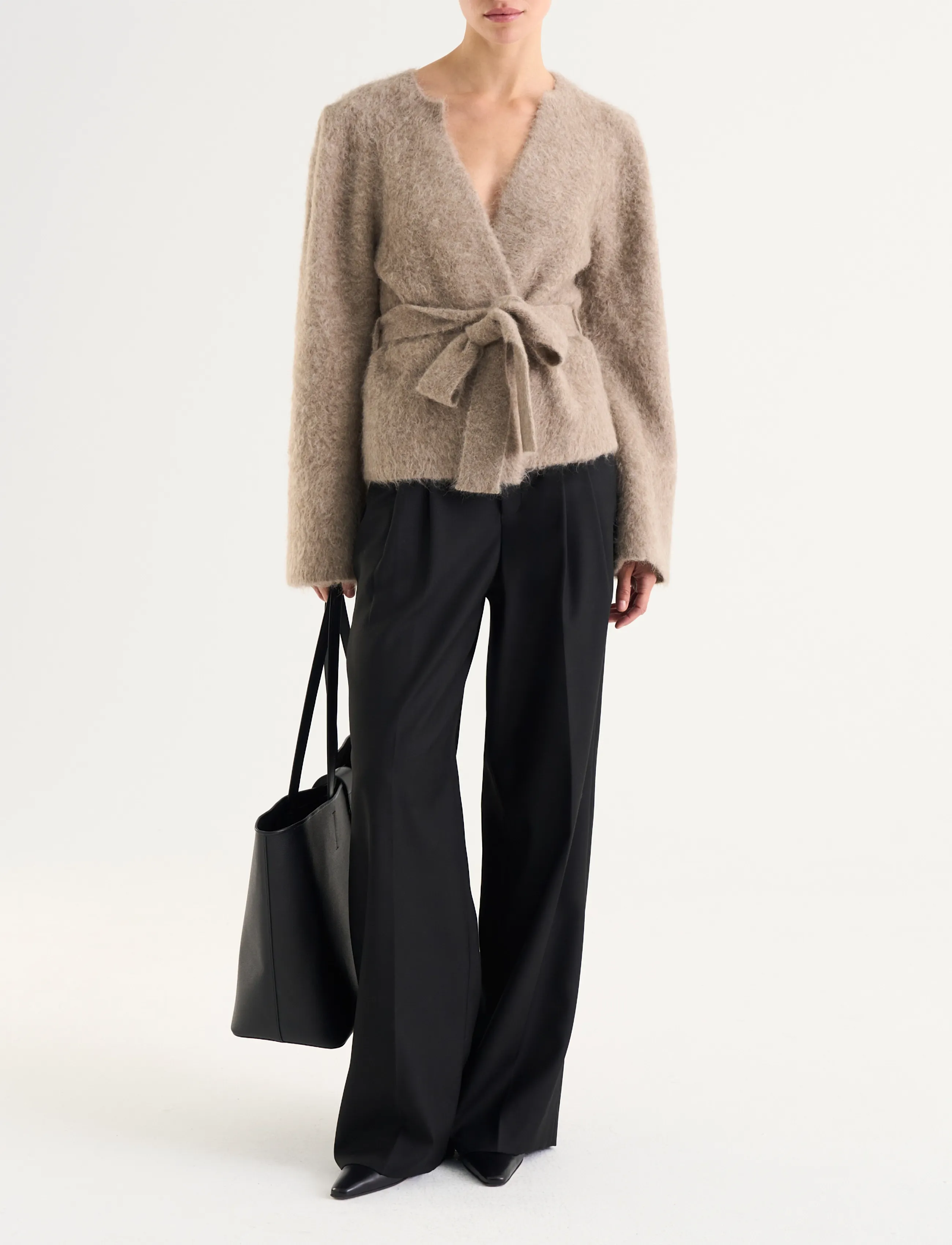 Twist & Tango - Olivia Knitted Cardigan - koftor - lt taupe - 0