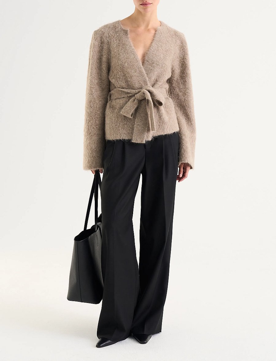 Twist & Tango - Olivia Knitted Cardigan - koftor - lt taupe - 0
