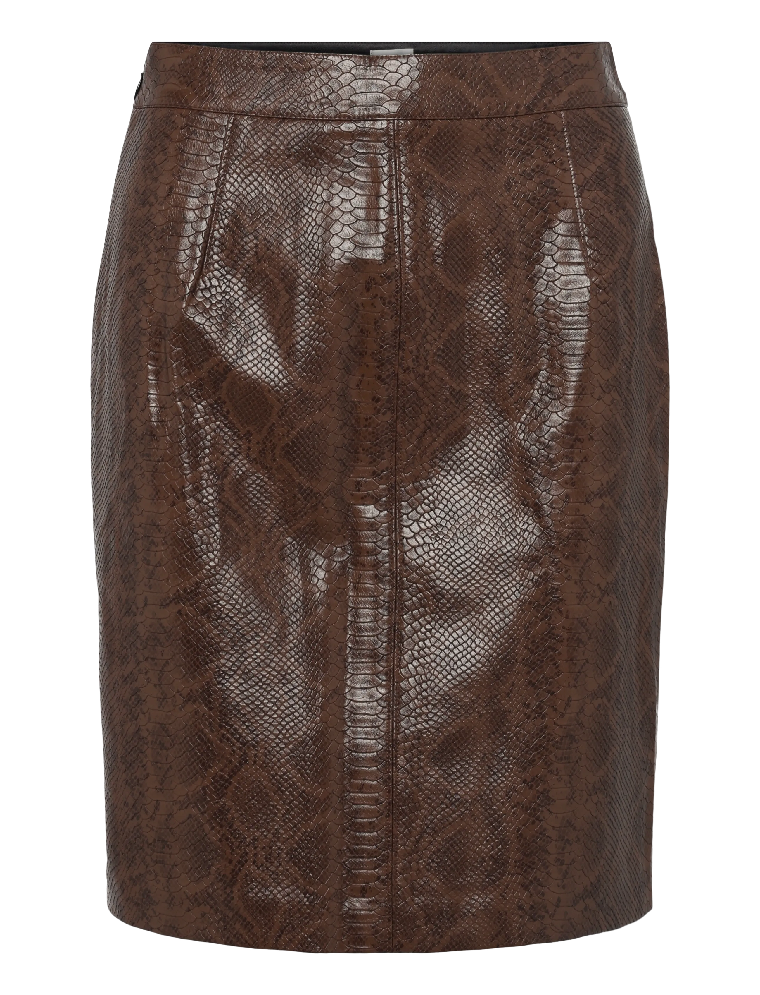 Twist & Tango - Ramona Faux Leather Skirt - midi nederdele - brown snake print - 1