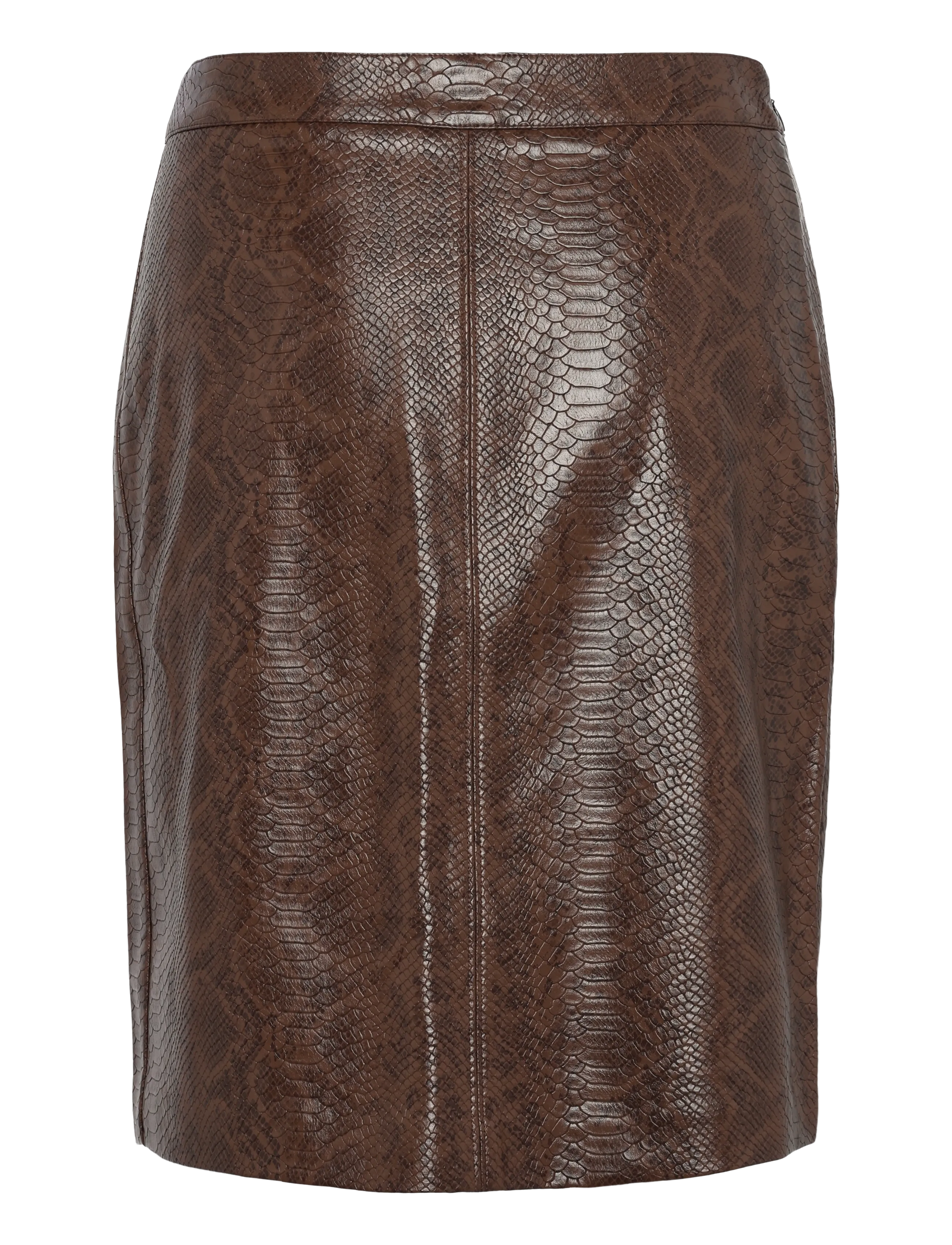 Twist & Tango - Ramona Faux Leather Skirt - midi nederdele - brown snake print - 2