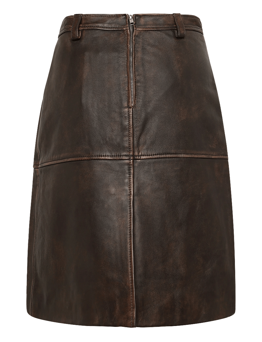 Twist & Tango - Clara Leather Skirt - lederröcke - vintage brown - 1