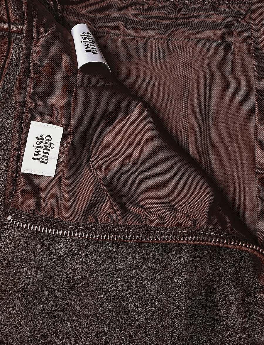 Twist & Tango - Clara Leather Skirt - lederröcke - vintage brown - 2