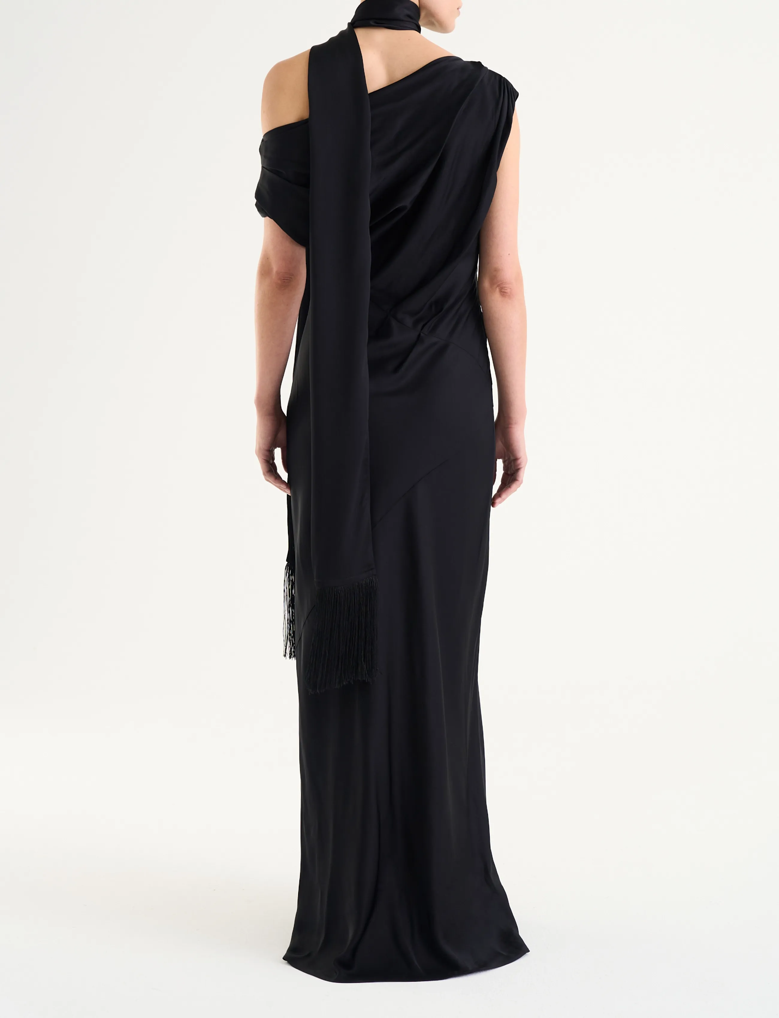 Twist & Tango - Vanessa Satin Dress - Õhtukleidid - black - 4