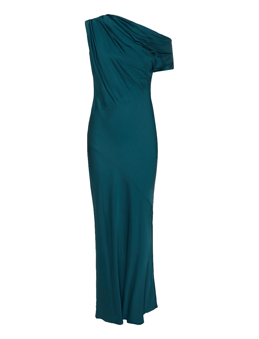 Twist & Tango - Vanessa Satin Dress - aftonklänningar - deep teal - 1