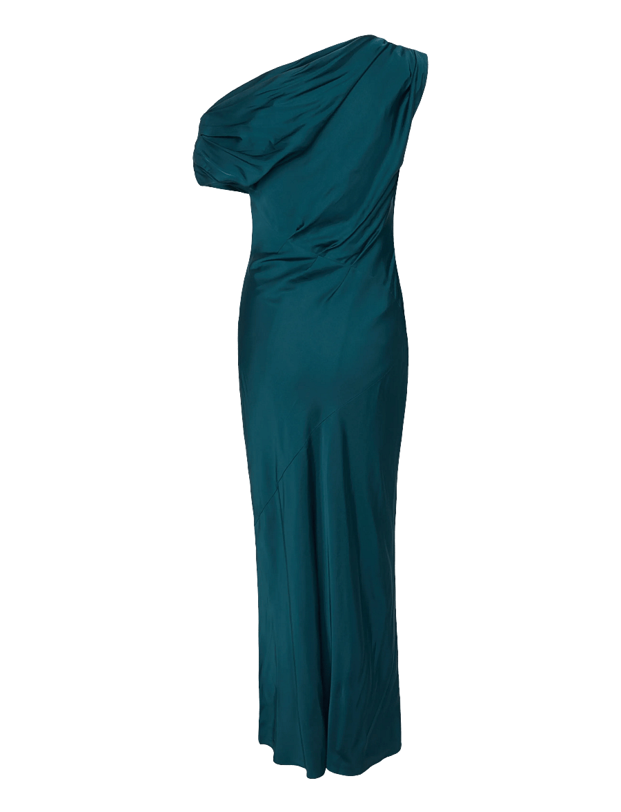 Twist & Tango - Vanessa Satin Dress - aftonklänningar - deep teal - 2