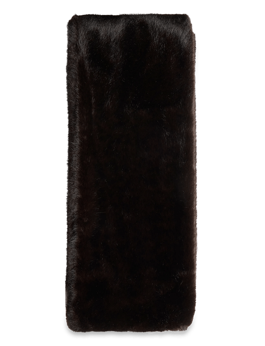 Twist & Tango - Laurel Faux Fur Scarf - halstørklæder - mocha brown - 1