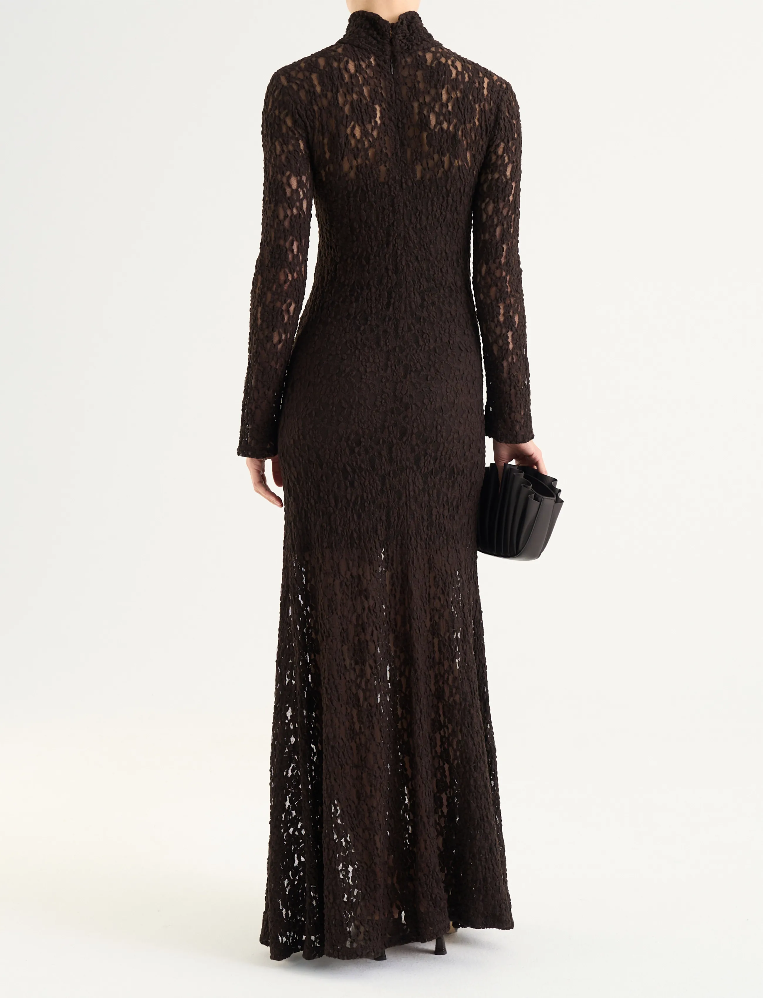 Twist & Tango - Janasia Lace Dress - pitskleidid - mocha brown - 4