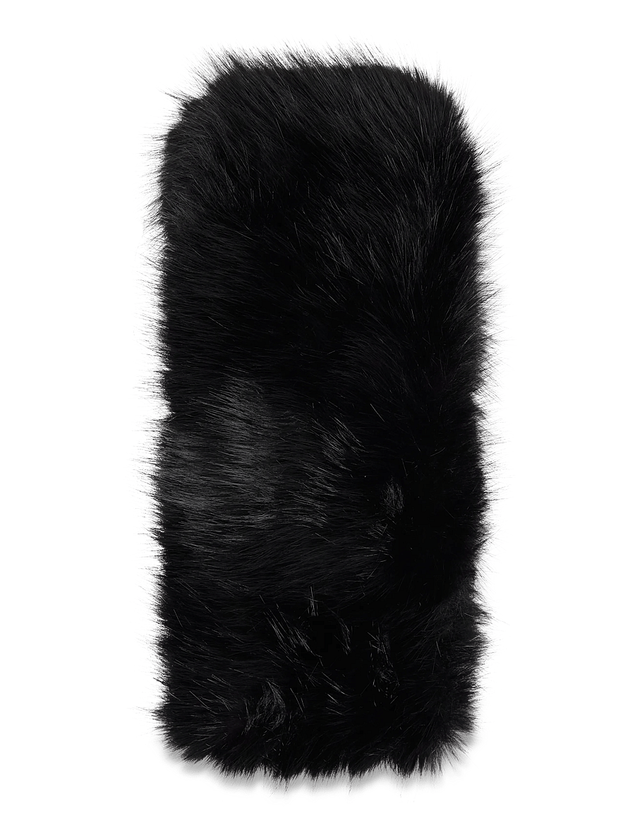 Twist & Tango - Ilma Faux Fur Scarf - halsdukar - black - 0