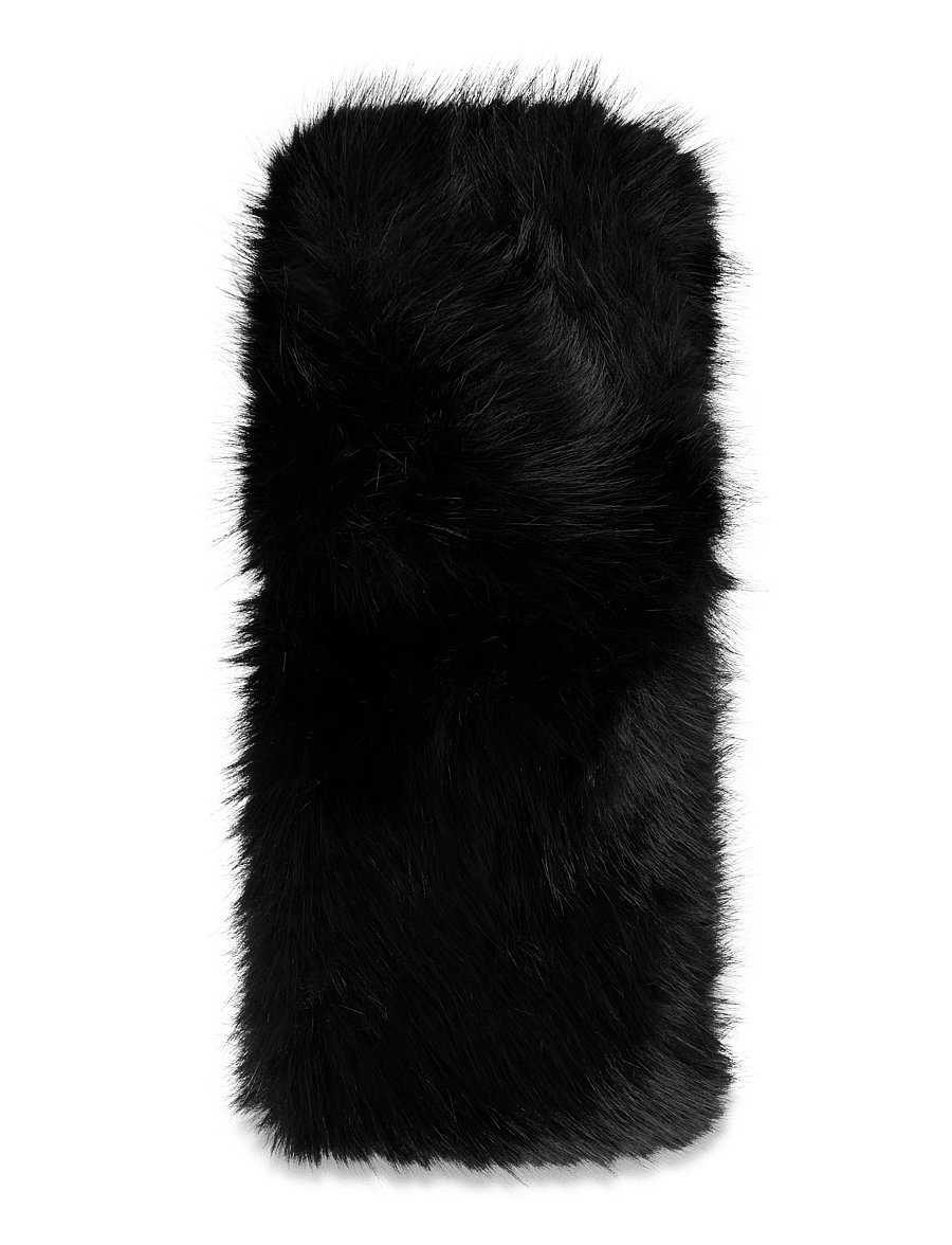 Twist & Tango - Ilma Faux Fur Scarf - halsdukar - black - 1