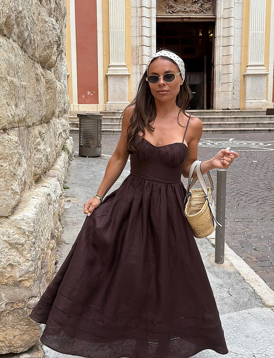 Twist & Tango - Messardière Dress - cocktailklänningar - chocolate - 0