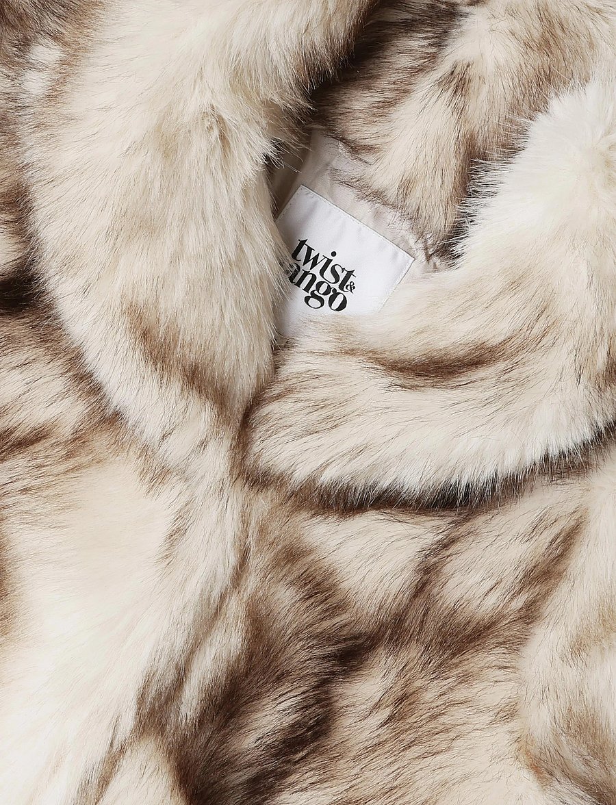 Twist & Tango - Neria Faux Fur Jacket - kunstkarusnahk - greige - 2