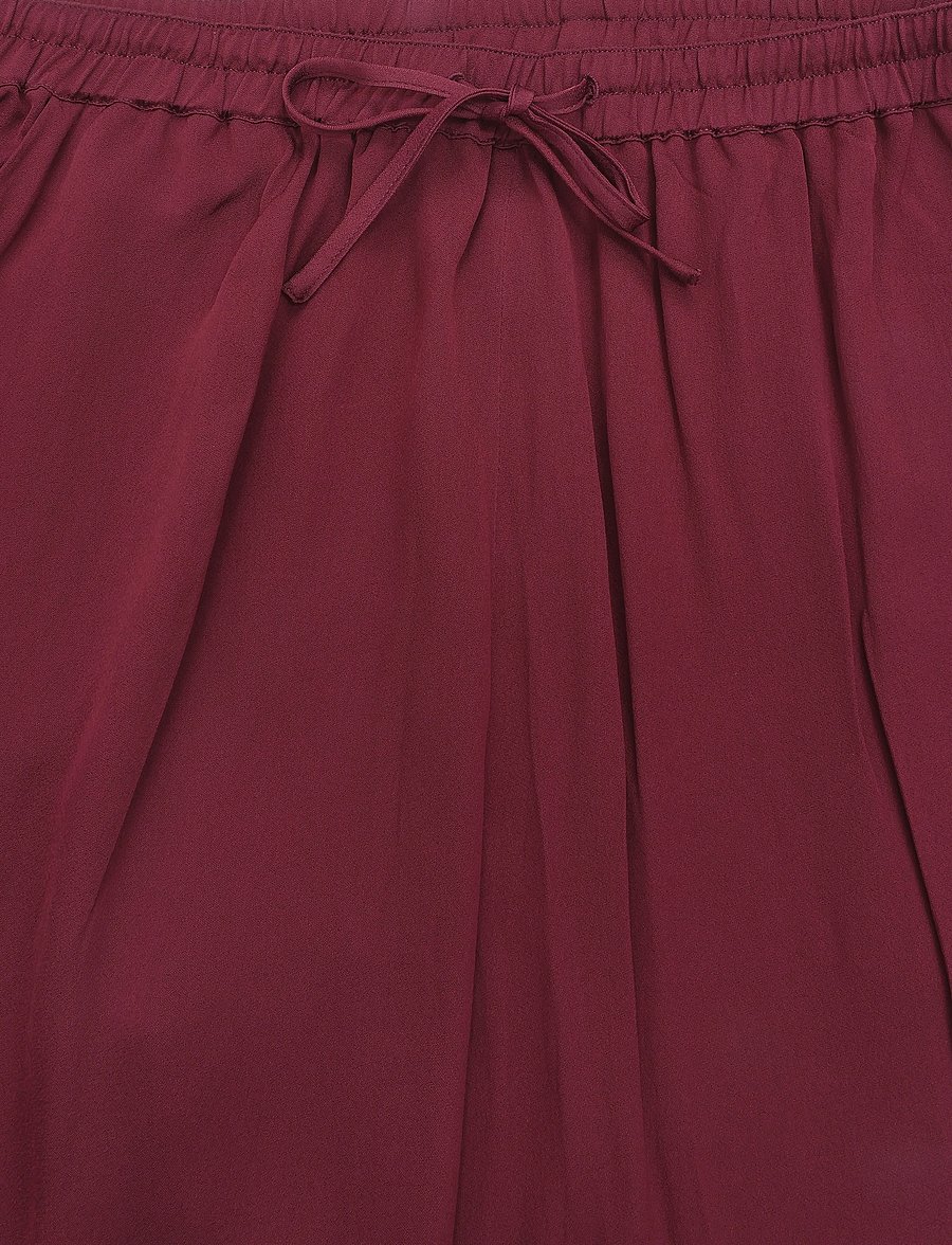 Twist & Tango - Enna Satin Trousers - hosen mit weitem bein - burgundy - 2