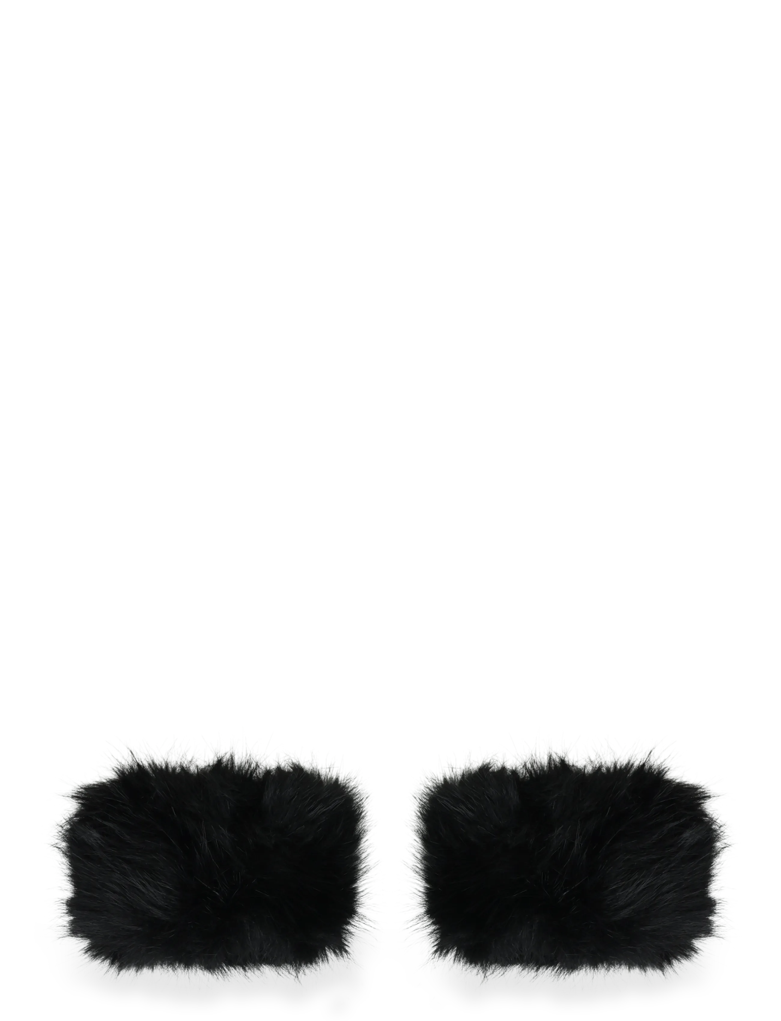 Twist & Tango Diana Faux Fur Wrist Cuffs - Gants - BLACK / black