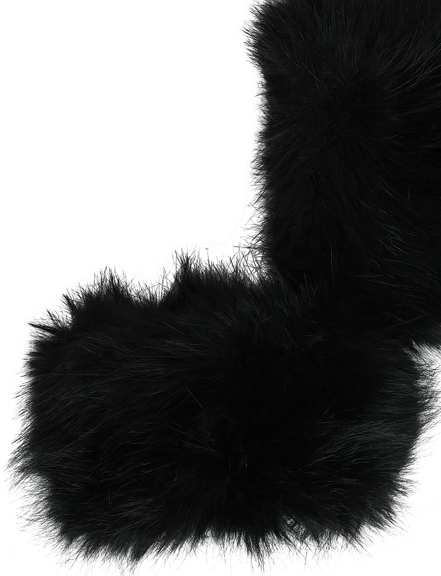 Twist & Tango - Diana Faux Fur Wrist Cuffs - gants de pouce - black - 2